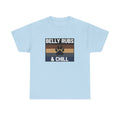 Belly Rubs & Chill T‑Shirt — Retro Paw Print Tee for Dog Lovers