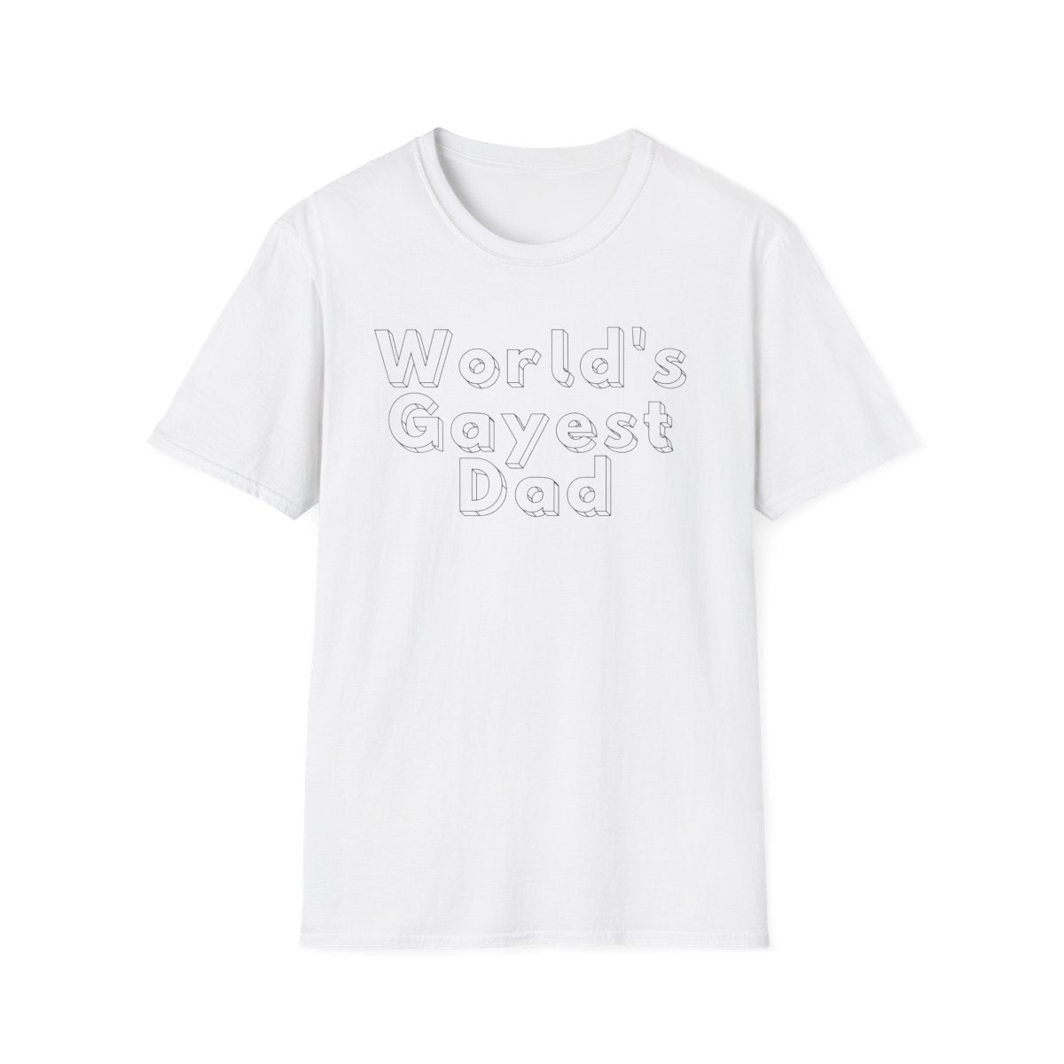 World's Gayest Dad T-Shirt — Pride Dad Tee, LGBTQ+ Father Gift